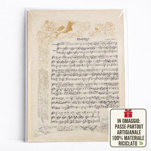 Stampa spartito antico - , baldur